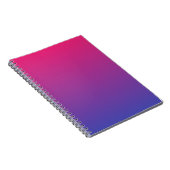 Carnet Motif ombré rose et violet (Côté Droit)
