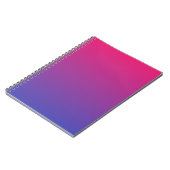 Carnet Motif ombré rose et violet (Côté gauche)