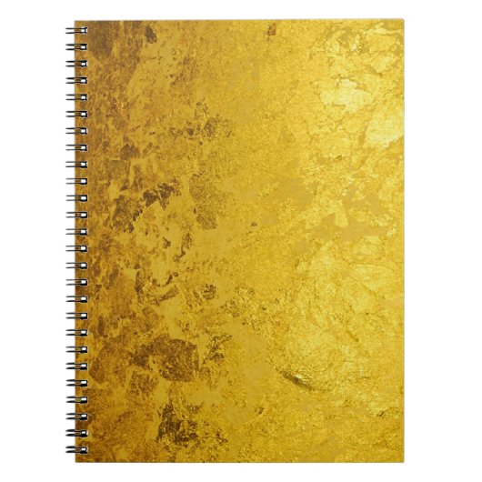 Carnet motif OR pur / feuille d'or (Devant)