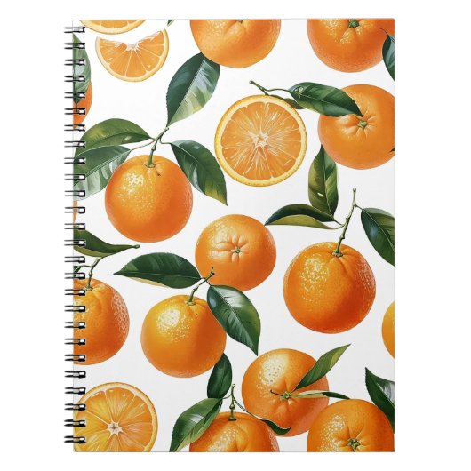 Carnet Motif orange (Devant)