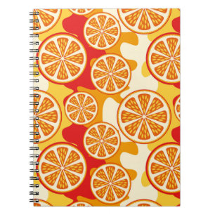 Carnet Motif orange