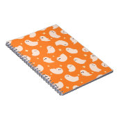 Carnet Motif Orange Fantôme Gribouillé (Côté Droit)