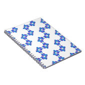 Carnet Motif orchidées bleues (Côté Droit)