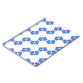 Carnet Motif orchidées bleues (Côté gauche)