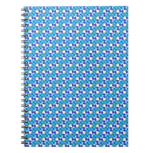 Carnet Motif orchidées bleues (Devant)