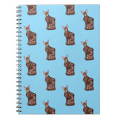 Carnet Motif Oriental à cheveux courts (Devant)