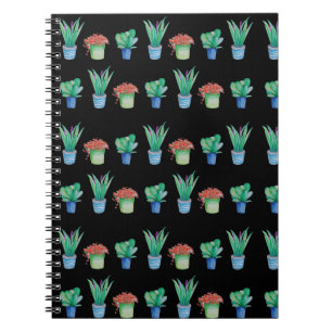 Carnet Motif original de conception plante aquarelle 1
