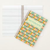 Carnet Motif Ovales du Moyen-siècle rétro (À l'intérieur)