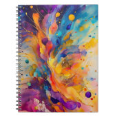 Carnet Motif Paint Splatter 2 (Devant)