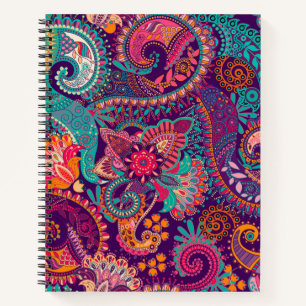 Carnet Motif Paisley