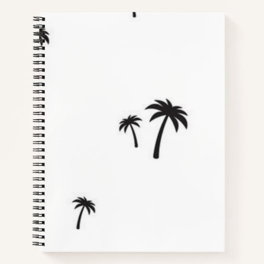 Carnet Motif palmier (Devant)