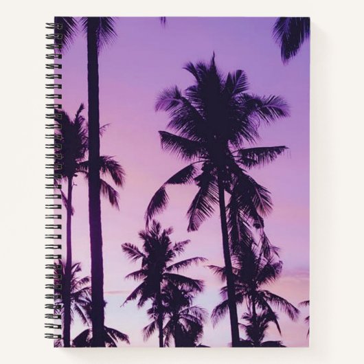 Carnet Motif palmier (Devant)