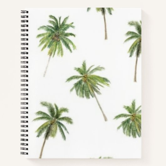 Carnet Motif palmier (Devant)