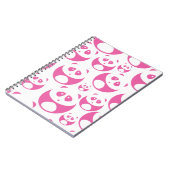 Carnet Motif Panda rose et blanc Kawaii Baby (Côté gauche)