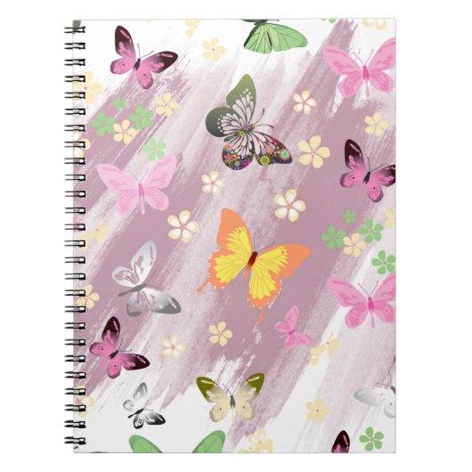 Carnet Motif papillon 7 (Devant)