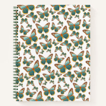 Motif papillon bleu dégradé