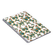 Carnet Motif papillon bleu dégradé (Côté Droit)