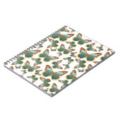Carnet Motif papillon bleu dégradé (Côté gauche)