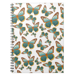 Carnet Motif papillon bleu dégradé