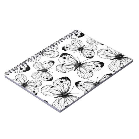 Carnet Motif papillon de choux (Côté gauche)