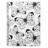 Carnet Motif papillon de choux (Devant)