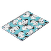 Carnet Motif papillon de choux (Côté gauche)