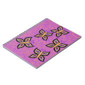 Carnet Motif papillon mou (Côté gauche)