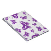 Carnet Motif papillon pourpre (Côté Droit)