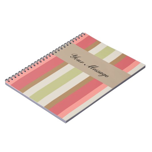 Carnet Motif Paprika Stripes (Côté gauche)