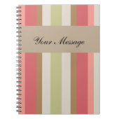 Carnet Motif Paprika Stripes (Devant)