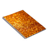 Carnet Motif Parties scintillant or (Côté Droit)