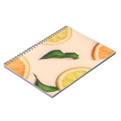 Carnet Motif pastel aux fruits (Côté gauche)