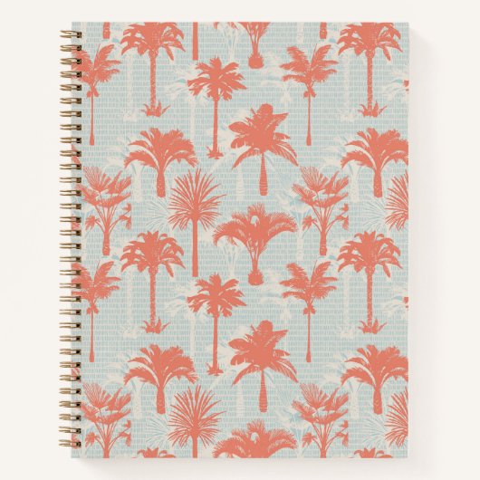 Carnet Motif Pastel Palm Tree (Devant)