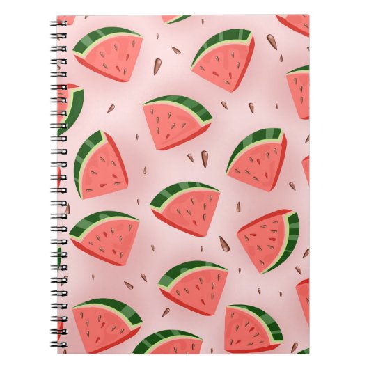Carnet Motif Pastèque (Devant)