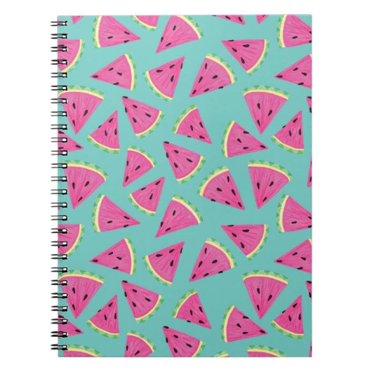 Carnet Motif Pastèque d'Été (Devant)