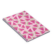 Carnet Motif Pastèque Rose Féminin (Côté Droit)