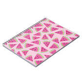 Carnet Motif Pastèque Rose Féminin (Côté gauche)