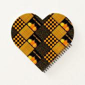 Carnet Motif Patchwork Citrouille Halloween (Dos)
