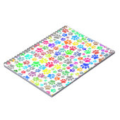 Carnet Motif Paw Chiot Coloré (Côté gauche)