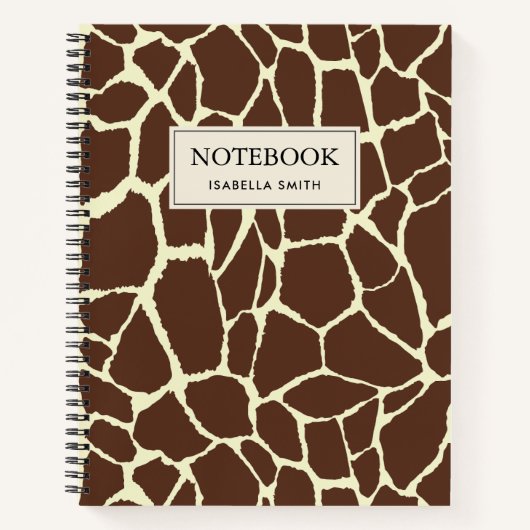 Carnet Motif Peau de girafe (Devant)