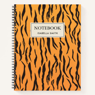 Carnet Motif Peau de tigre Rayures