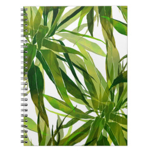 Carnet Motif peint à la main Feuille de palme