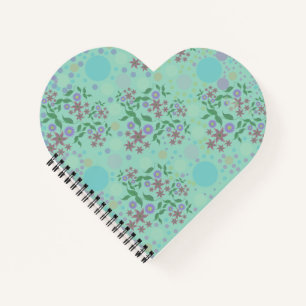 Carnet Motif personnalisé de fleurs et de vignes Kidcore 