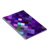 Carnet Motif Pixelé - Violet (Côté Droit)