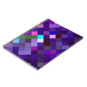 Carnet Motif Pixelé - Violet (Côté gauche)
