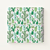 Carnet Motif Plante Cactus aquarelle (Dos)