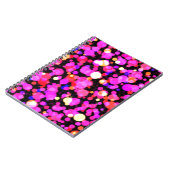 Carnet Motif point de cercle rose (Côté gauche)