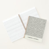 Carnet Motif point noir | Ajouter Votre Nom (Intérieur)