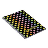 Carnet Motif Pois Rainbow (Côté Droit)