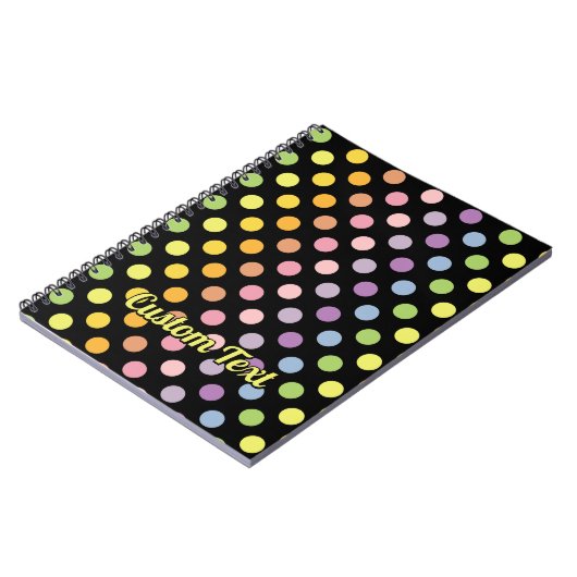 Carnet Motif Pois Rainbow (Côté gauche)